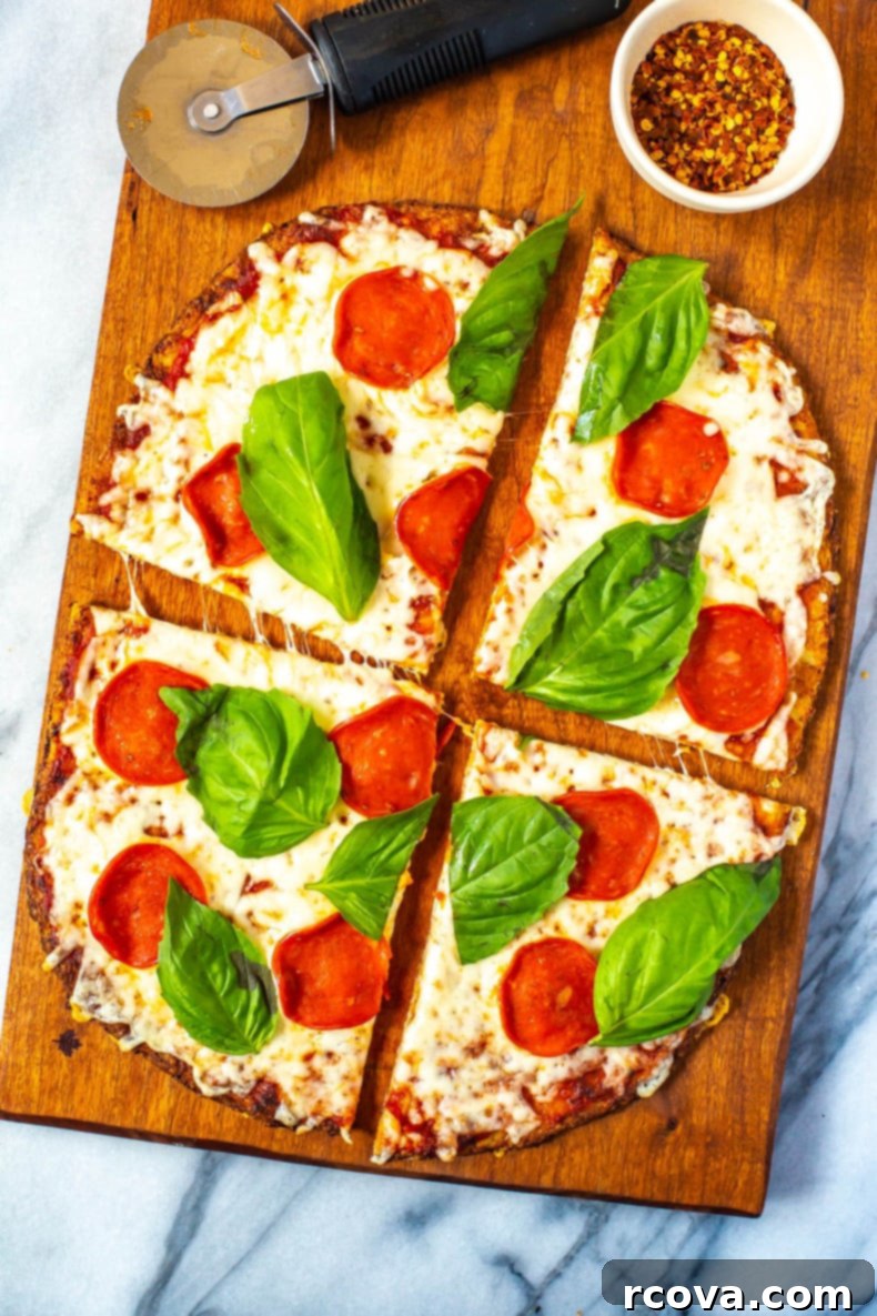Ultimate 3-Ingredient Cauliflower Pizza Crust 1 featured 28970