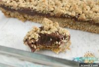 Chewy Fudgy Oat Bars