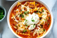 Efsane Lazanya Çorbası