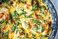 Effortless Creamy Basil Chicken Skillet