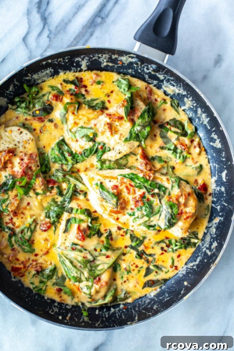 Effortless Creamy Basil Chicken Skillet 1 featured 34748 1