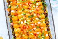 Crispy Tot Cheeseburger Bake