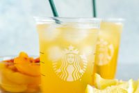 Starbucks Refreshing Iced Peach Green Tea Lemonade