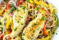 Tuscan Lemon Garlic Chicken Pasta