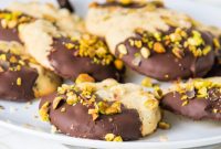 Chocolate Kissed Pistachio Delights