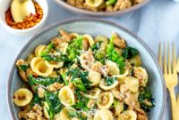 Rustic Orecchiette with Sausage and Broccoli Rabe