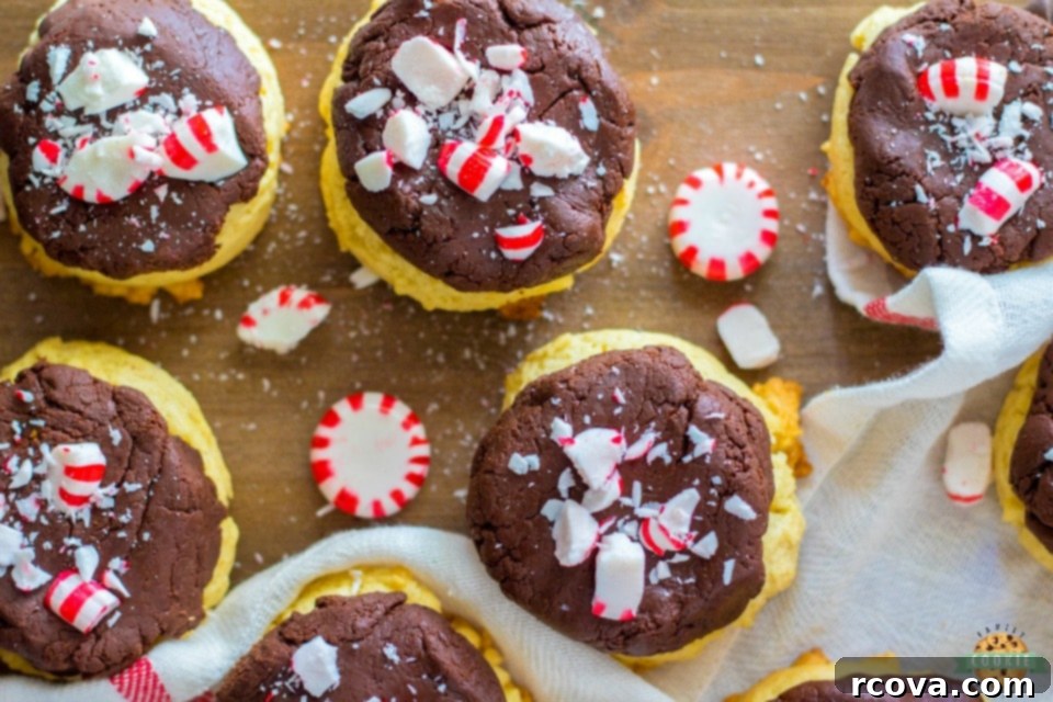 Festive Peppermint Fudge Sugar Cookies 1 featured 3982
