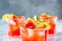 Effortless Skinny Watermelon Margarita Three Ingredients