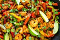 One-Pan Shrimp Fajitas
