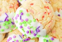 Halloween Funfetti Cake Mix Cookies