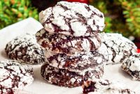 Decadent Raspberry Chocolate Crinkle Cookies