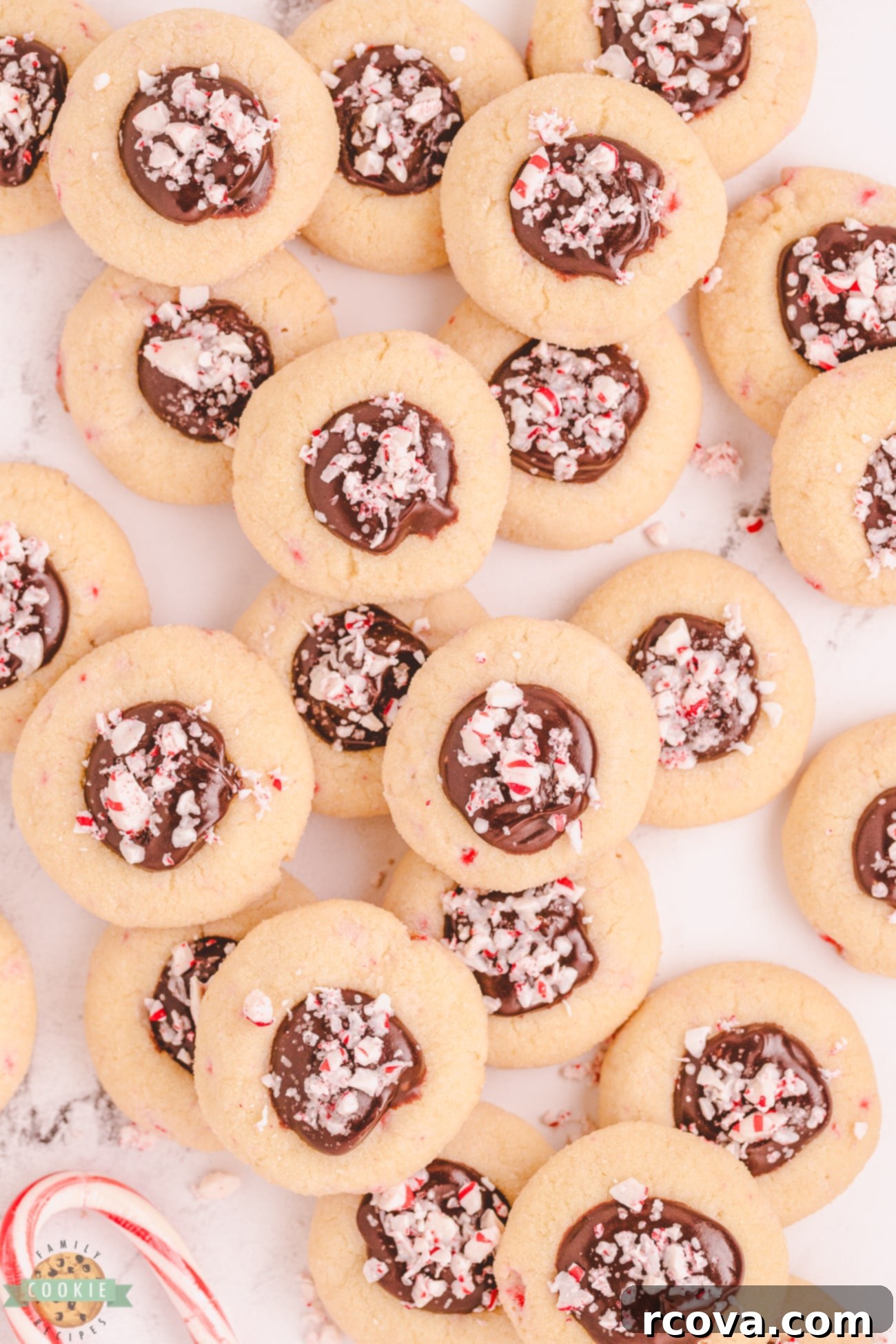 Peppermint Kissed Chocolate Thumbprints 1 featured 45426