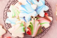 Festive Marbled Christmas Cookies