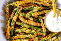 Crispy Green Bean Fries Air Fried or Baked