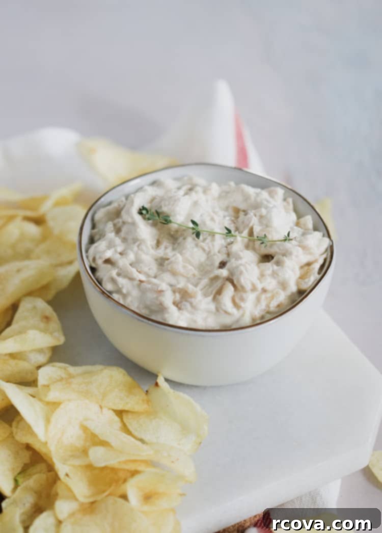 Creamy Greek Yogurt French Onion Dip 1 featured 4625