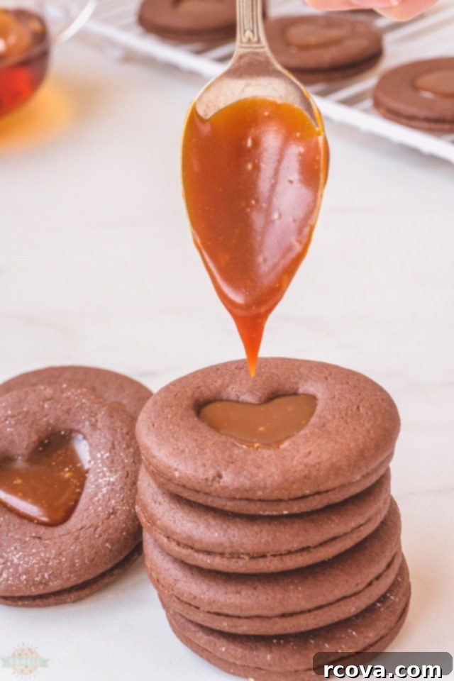 Irresistible Chocolate Caramel Linzer Cookies 1 featured 4957