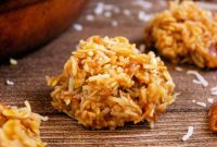 Golden Caramel Coconut No-Bake Delights