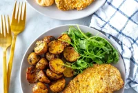 Crispy and Juicy Oven Baked Chicken Cutlets