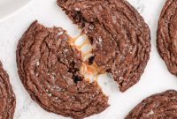 Fudgy Caramel Brownie Cookies
