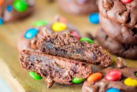 Ultimate Triple Chocolate M&M Cookies