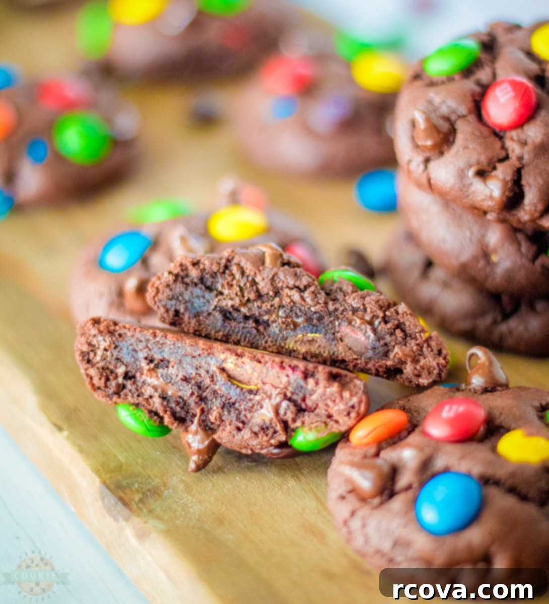 Ultimate Triple Chocolate M&M Cookies 1 featured 5431