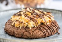 Decadent German Chocolate Cake Cookies Crumbl Style