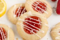 Strawberry Lemon Drop Cookies