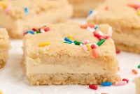 Sugar Cookie Cheesecake Bars
