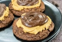 Peanut Butter Fudge Brownie Cookies