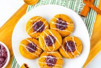 Sweet & Spicy Gingerbread Thumbprints