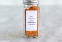 Simple Homemade Taco Seasoning And Jar Labels