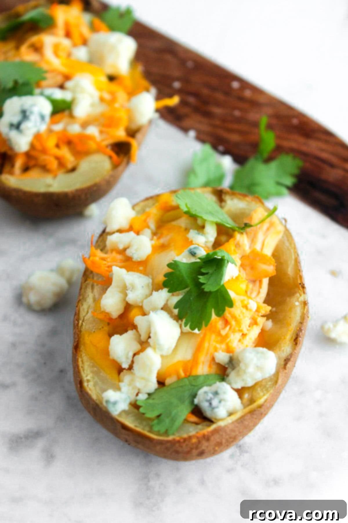 Effortless Make-Ahead Buffalo Chicken Potato Skins 1 featured 6664