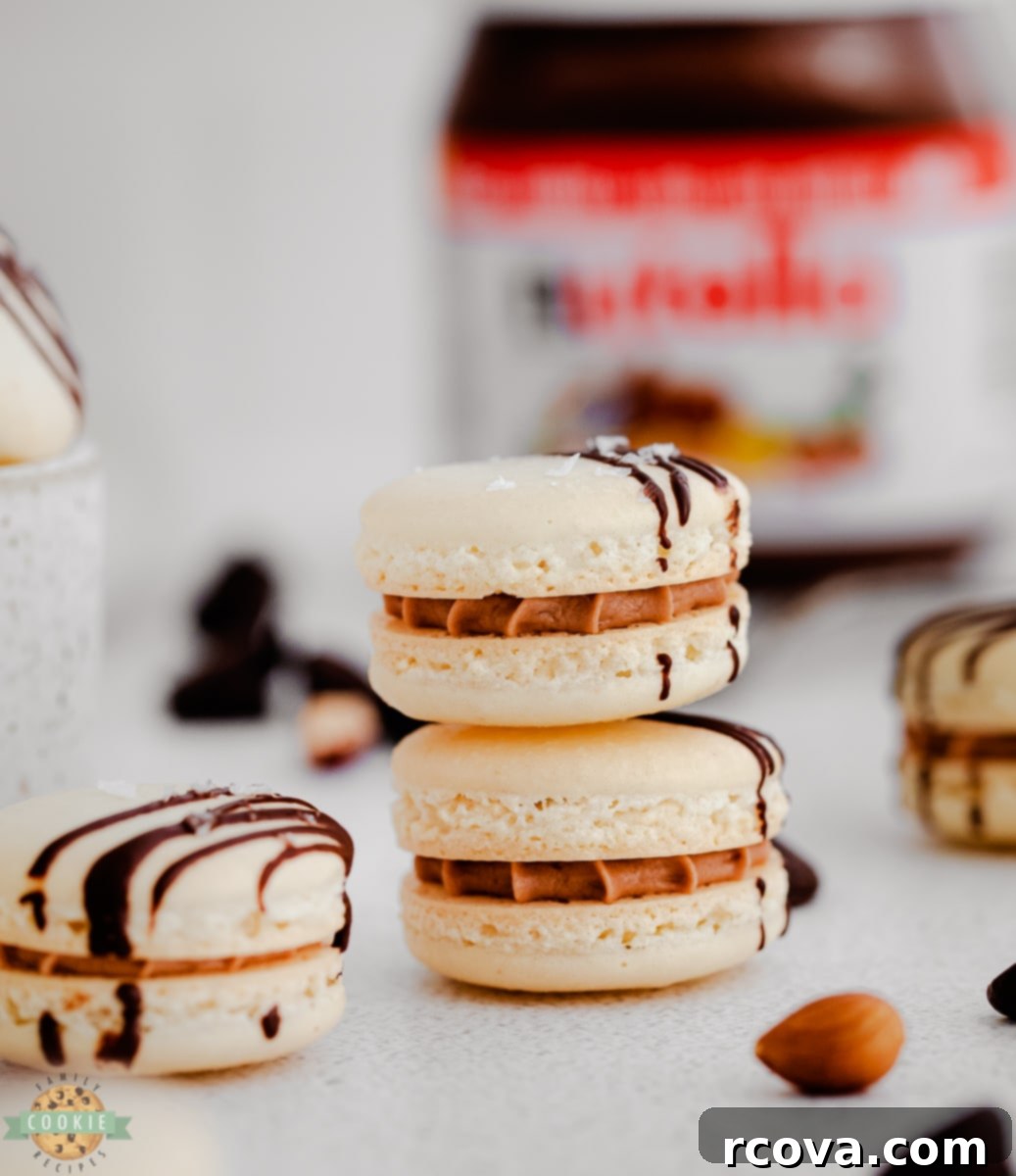 Decadent Nutella Macarons 1 featured 6780