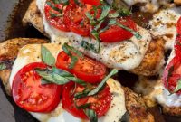 One-Pan Balsamic Caprese Chicken