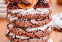 Chocolate Crinkles with a Caramel Heart