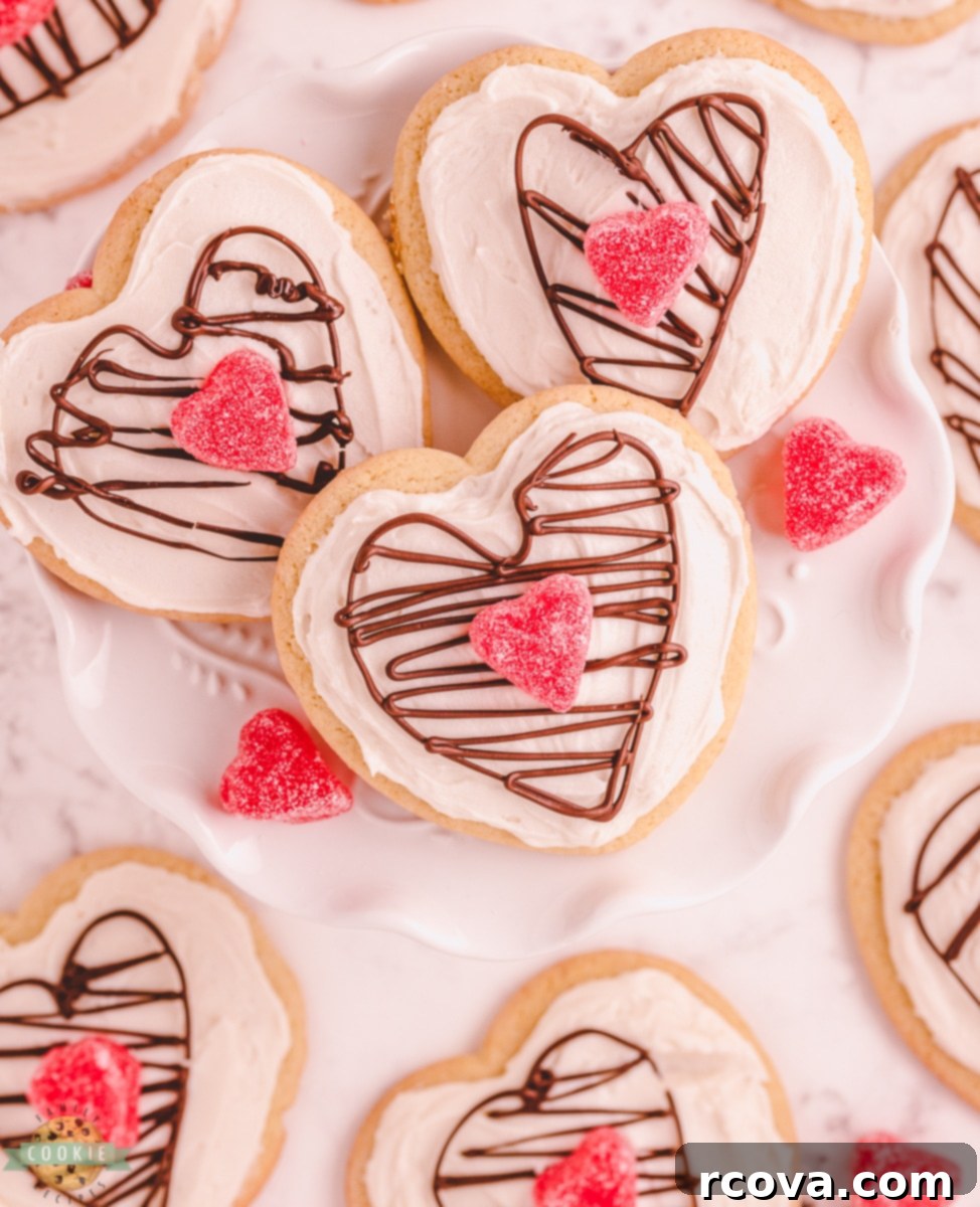 Sweetheart Chocolate Heart Sugar Cookies 27 featured 8696