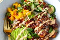 Umami Chili Crisp Salmon Bowls