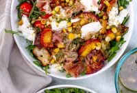 Grilled Peach and Burrata Delight