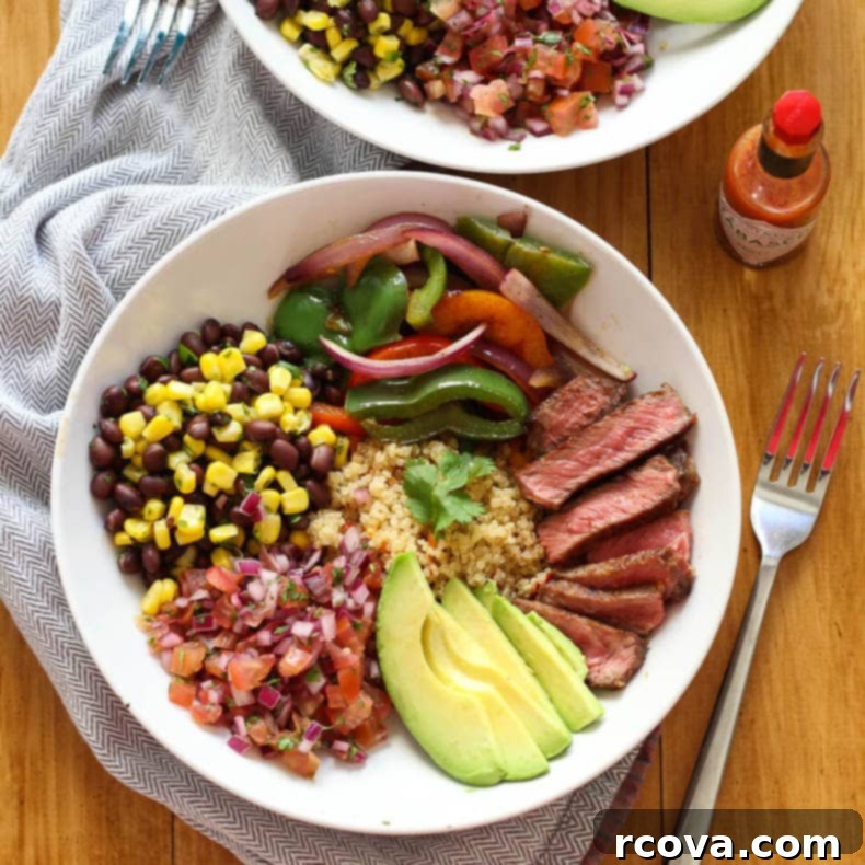 Southwest Steak Quinoa Burrito Bowl 1 featured 8961