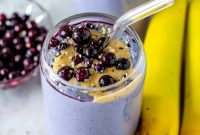 Blueberry Tofu Power Smoothie