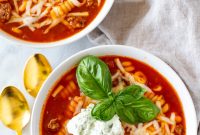 Effortless Slow Cooker Lasagna Soup