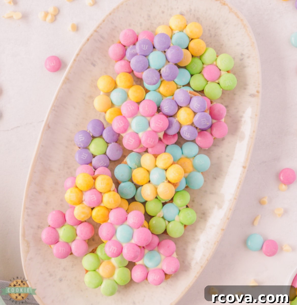 Spring Bloom M and M Cookie Bites 1 featured 9628