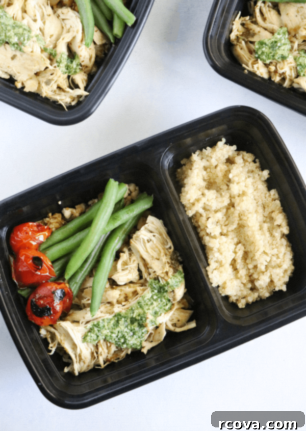 Make-Ahead Pesto Chicken Quinoa Bowls 1 featured 9740