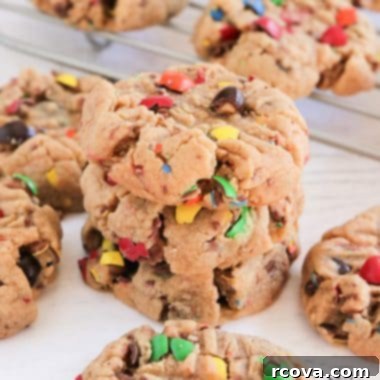 Peanut Butter M&M Cookie Perfection 6 A delicious homemade Peanut Butter M&M Cookie recipe that is soft, chewy, and easy to make.