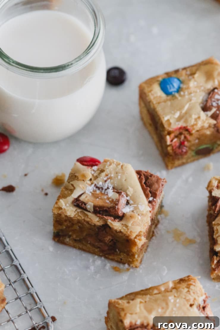 Halloween Candy Loaded Cookie Bars 4 halloween candy cookie bars