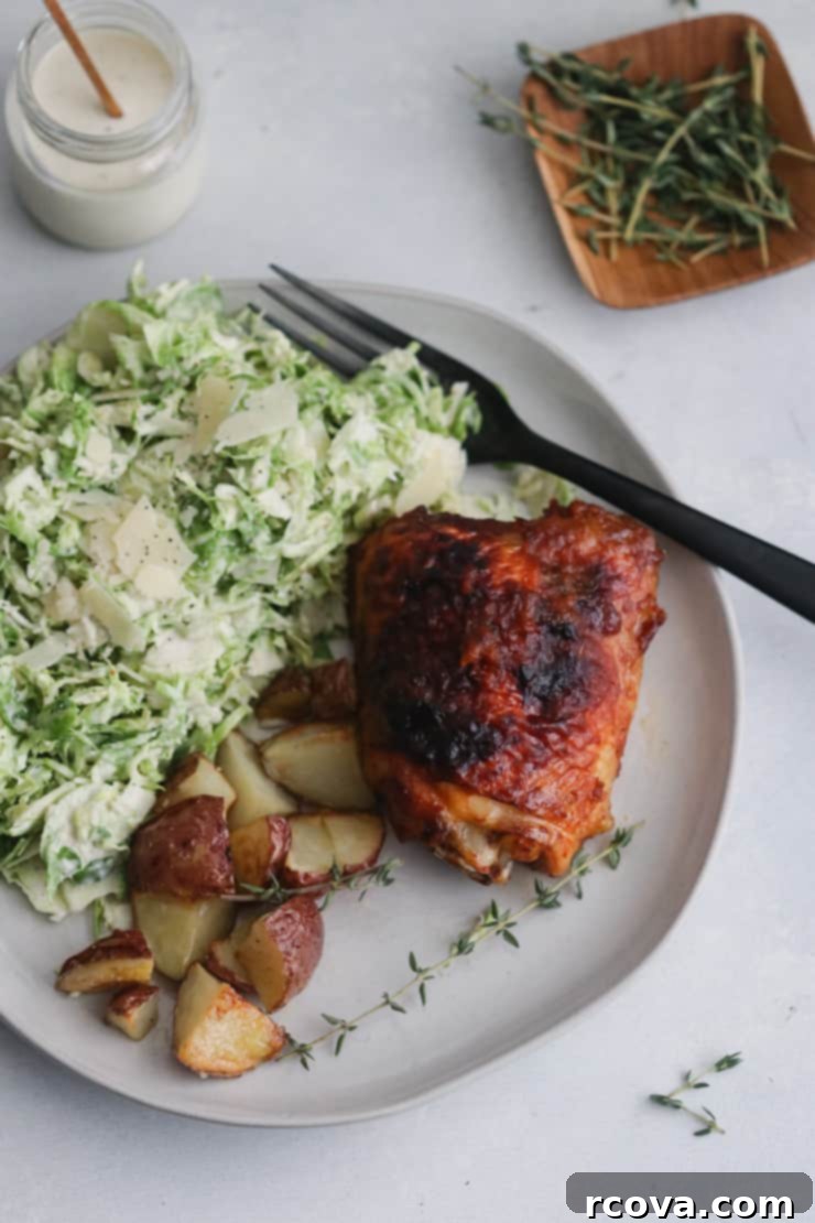 Chipotle Apple Glazed Chicken Thighs 2 Apple Butter and Chipotle Chicken Thighs, perfectly caramelized and ready to serve