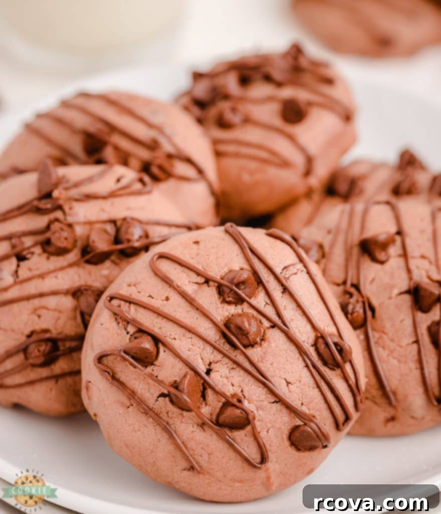Luscious Chocolate Cheesecake Delights 3 chocolate cheesecake cookies