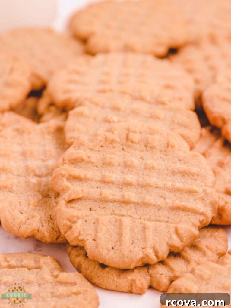 Grandma's Legendary Peanut Butter Cookies 8 Grandma's Peanut Butter cookies, soft and delicious