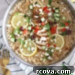 Zesty One-Pot Lemon Feta Chicken Risotto 6 one pot greek chicken risotto