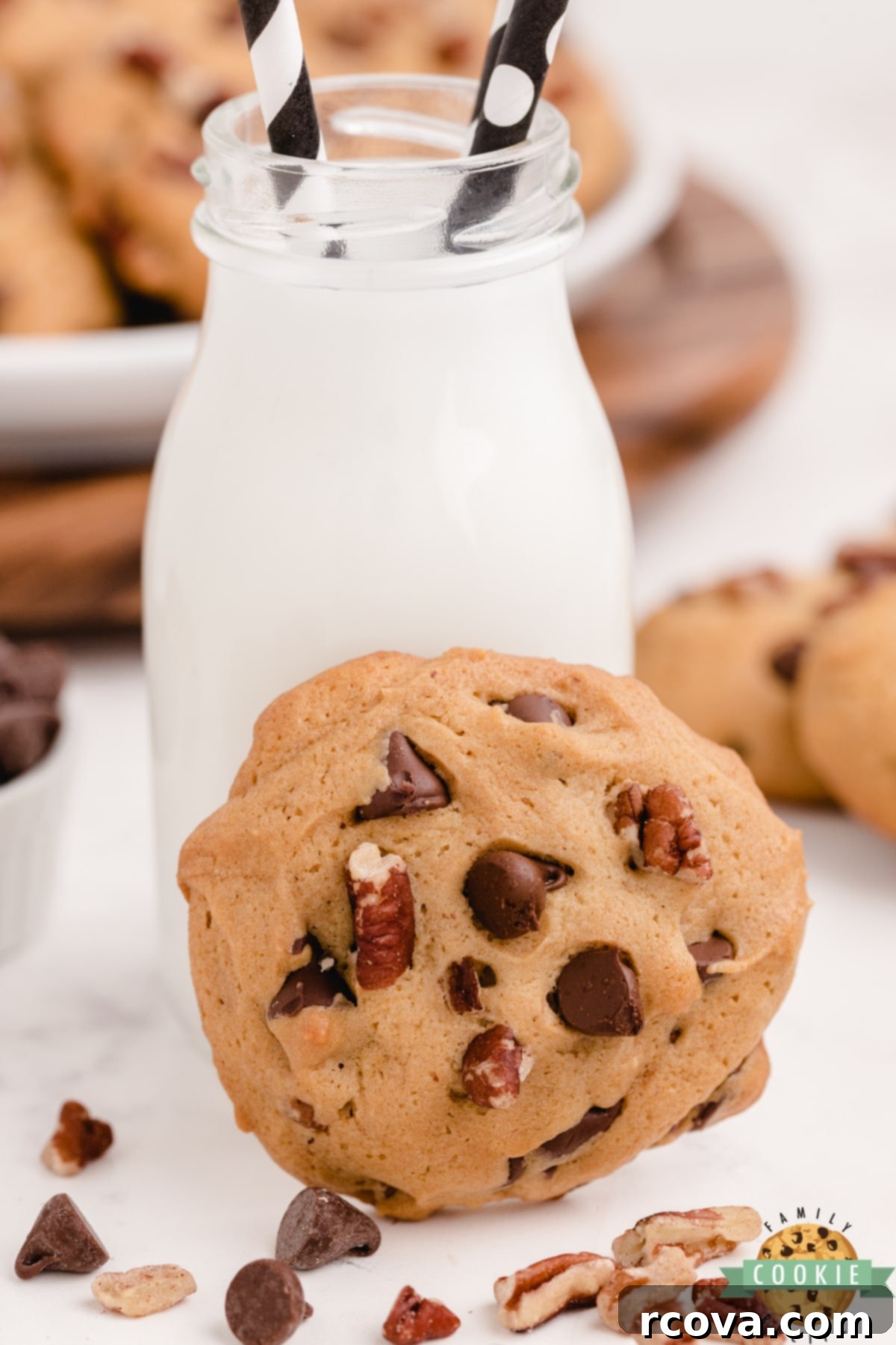 Maple Honey Kissed Chocolate Chip Cookies 3 Chocolate chip cookies made with maple syrup and honey